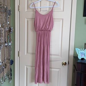 Pink maxi dress